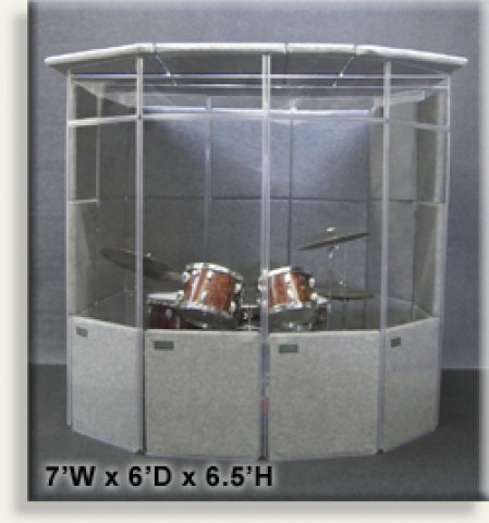 ClearSonic Mini Mega Drum Isolation Booth ClearSonic Mini Mega Drum Isolation Booth